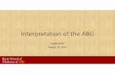 Interpretation of the ABG