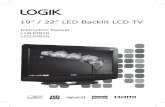 19” / 22” LED Backlit LCD TV
