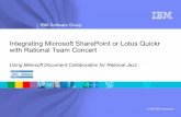 Integrating Microsoft SharePoint or Lotus Quickr with