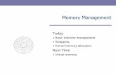 Memory Management - AquaLab - Northwestern University