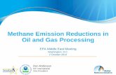 Methane Emission Reductions in Oil and Gas Processing