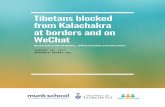 Tibetans blocked from Kalachakra at borders and on WeChat
