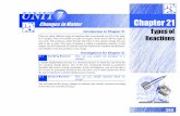 Changes in Matter Chapter 21 Types of