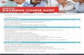 CHECKLIST: ELEARNING COURSE AUDIT - Absorb LMS