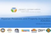 Riparian Reserves and Property Acquisition Activities