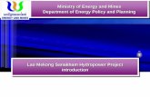 Lao Mekong Sanakham Hydropower Project introduction