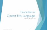 Properties of Context-Free Languages - Computer Science