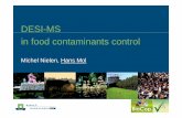 DESI-MS in food contaminants control