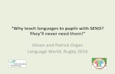 “Why teach languages to pupils with SEND? They’ll never ...