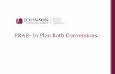 PRAP- In Plan Roth Conversions - Johnson Financial Group