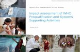 Impact assessment of WHO Prequalification and Systems ...