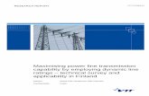 Maximising power line transmission capability by employing ...