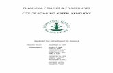 FINANCIAL POLICIES & PROCEDURES CITY OF BOWLING GREEN ...