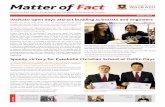 Matter of Fact - University of Waikato