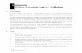 Office Administration Syllabus - ezpastpapers.com