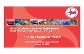 Presentation on Public-Private Partnership to - Connect NCDOT