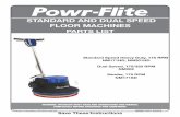 STANDARD AND DUAL SPEED FLOOR MACHINES PARTS LIST
