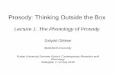 Prosody: Thinking Outside the Box - uni-bielefeld.de