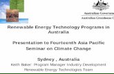 Renewable Energy Technology Programs in Australia ...