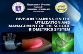 DIVISION TRAINING ON THE UTILIZATION AND MANAGEMENT …