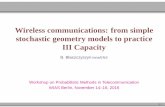 Wireless communications: from simple stochastic geometry ...