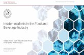 Insider Incidents in the Food and Beverage Industry