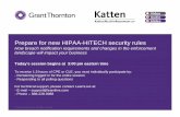 Prepare for new HIPAA-HITECH security rules - Katten Muchin