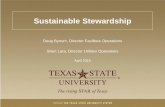 Sustainable Stewardship - Division of Finance and Support