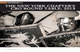 EntErprisErisk the new york chapter’s cro round table: 2015