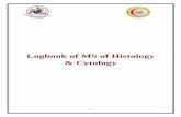 Logbook of MS of Histology & Cytology