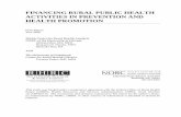 Financing Rural Public Health Activities in Prevention and ...