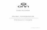 DVD PLAYER Model: 100008761OA PRODUCT GUIDE
