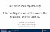 Just Smile and Keep Dancing! Effective Negotiation for the ...