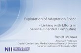 Exploration of Adaptation Space -Linking with Efforts in ...