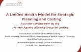 A Unified Health Model for Strategic Planning and Costing