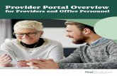 Provider Portal Overview - FirstCarolinaCare