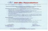 Admission Fees - Ad-din Foundation – Ad-din Foundation