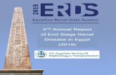 Egyptian Renal Data System (ERDS) 2nd Annual Report (2019)