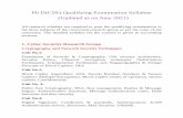Ph D(CSE) Qualifying Examination Syllabus (Updated as on ...