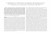 A Method to Directly Compute Synchronverter Parameters for ...