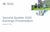 Second Quarter 2020 Earnings Presentation