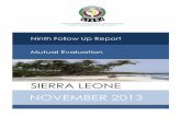 REPORT ON MEASURES IMPLEMENTED BY SIERRA LEONE TO …