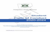 Student code of conduct prompt