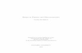 Essays on Finance and Macroeconomics