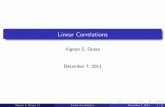 Linear Correlations