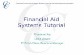 Financial Aid System Tutorial - CCCSFAAA