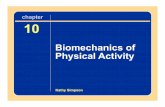 Chapter 10 Biomechanics of Physical chapter 10 Activity