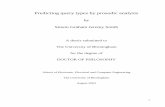 Predicting query types by prosodic analysis