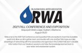 2021 FALL CONFERENCE AND EXPOSITION