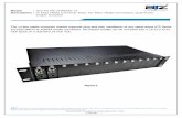 The 14-slot media converter chassis supports plug-and-play ...